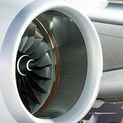 Jet engine front intake.